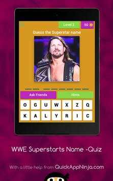 WWE Superstars Name -Quiz screenshot 11