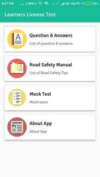 Learners License Test screenshot 1