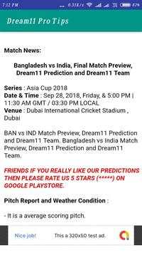 Dream11 Pro Tips & Prediction screenshot 5