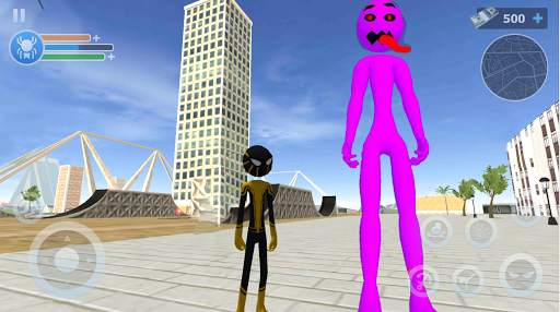 Spider Stickman Rope: Vegas Crime City Hero screenshot 4