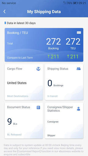 COSCO SHIPPING Lines Mobile App screenshot 8
