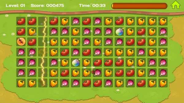 Vegetables Crush Saga screenshot 1