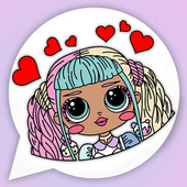 Стикеры Кукол Лол для WhatsApp – WAStickerapps иконка