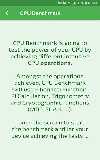 CPU Benchmark скриншот 10