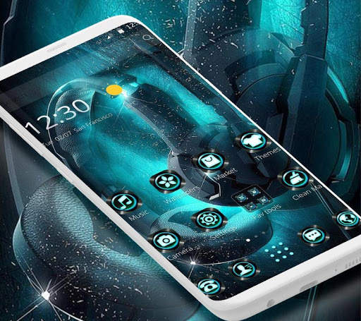 Neon Headset Music Theme screenshot 5