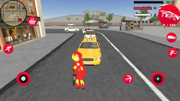 Iron Stickman Rope Hero Fighting Gangstar Crime screenshot 5