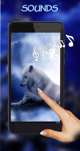 Wolves Night Live Wallpaper screenshot 2