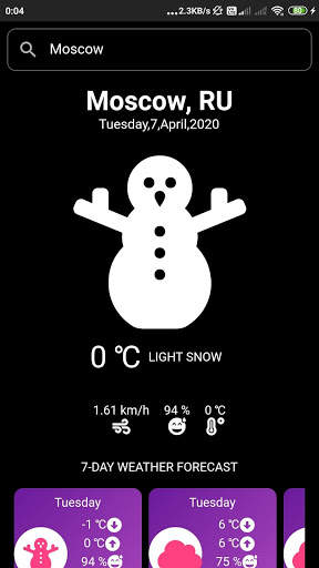 Free Weather Pro screenshot 1