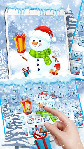 Christmas Iceman Keyboard Theme screenshot 1