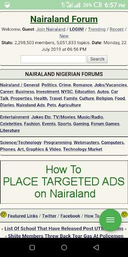 Nairaland App 1 تصوير الشاشة