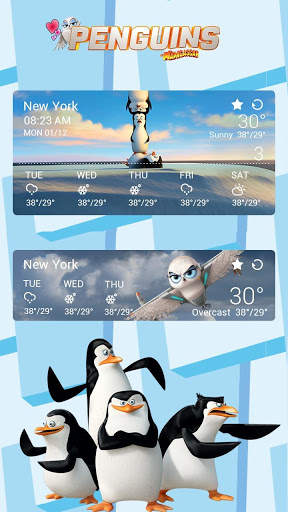 Penguins Of MG Weather Widget screenshot 2