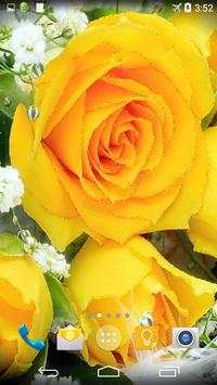 Yellow Roses Live Wallpaper screenshot 2