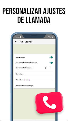 Aviso de voz Pro: quién llama screenshot 6