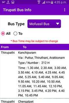 Tirupati Bus Info screenshot 4