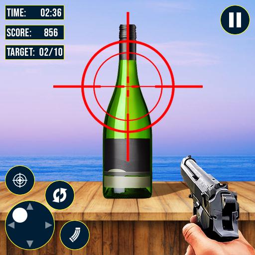 Real Bottle Shooting Game आइकन