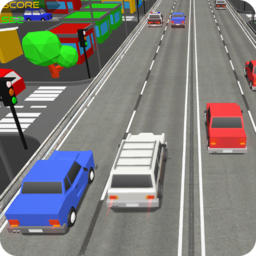 Blocky Cars Rush Drive आइकन