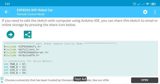 ESP8266 WiFi Robot Car screenshot 5