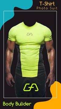 Men Body Builder T-Shirt Photo Suit 1 تصوير الشاشة