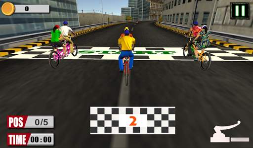 3D bicycle racing screenshot 1