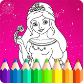 Princess Coloring Books icon