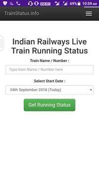 NEW IRCTC  live Train ststus 2018 screenshot 1