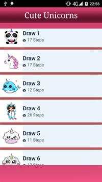 How to draw Cute Unicorns screenshot 1
