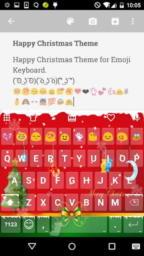 Merry Christmas Emoji Keyboard screenshot 1