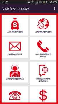 Vodafone All Codes screenshot 1