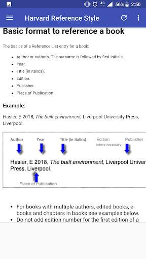 Harvard Reference Style Guide screenshot 3