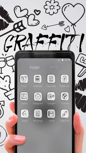 Simple Doodle Graffiti Launcher screenshot 3