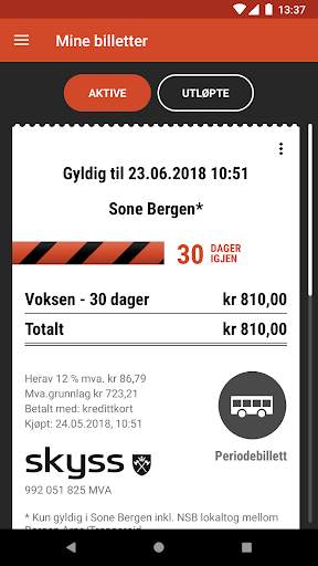 Skyss Billett screenshot 4