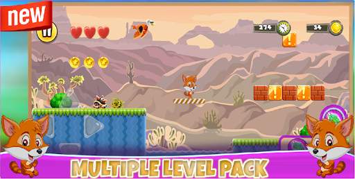 Super Fox World Game: Jungle Adventures Run FREE screenshot 4