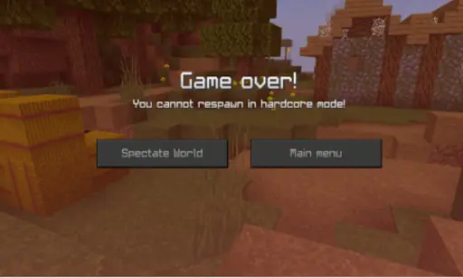 Hardcore Mode Craft Mod for MCPE screenshot 2