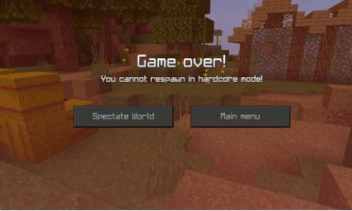Hardcore Mode Craft Mod for MCPE screenshot 2