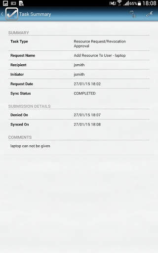 NetIQ IDM Approvals screenshot 5