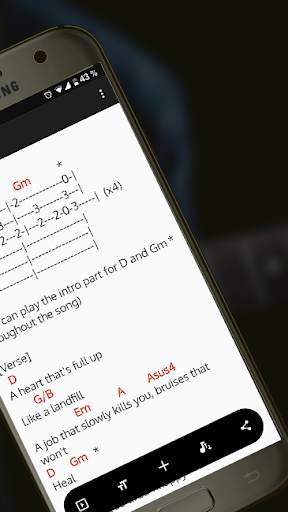 QTABs - Songs Guitar Tabs, Lyrics and Chords screenshot 2