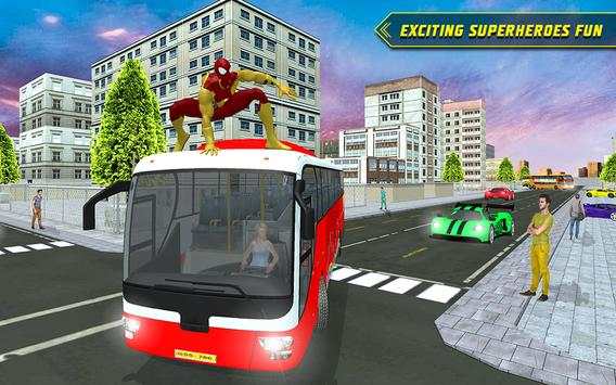 City Bus Driving: Superheroes Transport Simulator screenshot 8