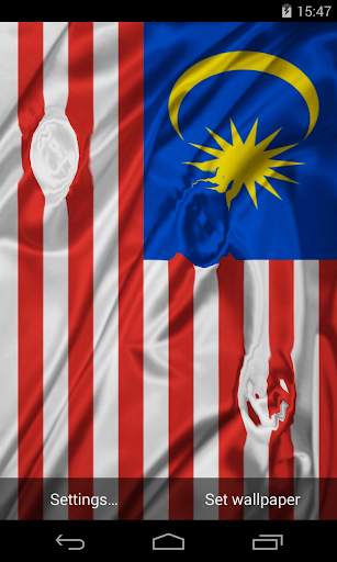 Flag of Malaysia Live Wallpaper screenshot 1