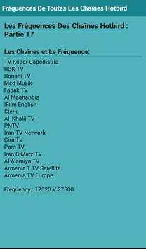 Frequency Of Channels Hotbird screenshot 6