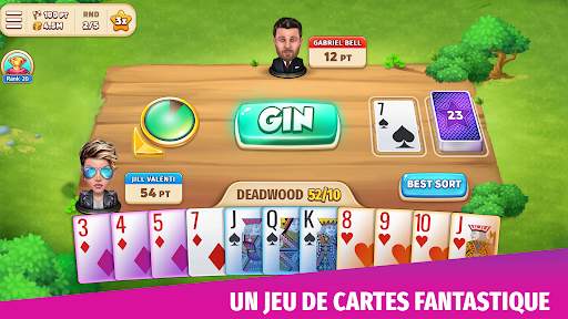 Gin Rummy Stars: jeu de cartes screenshot 1
