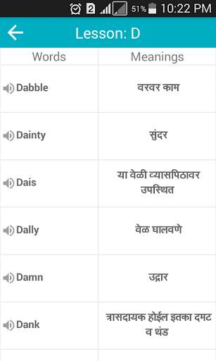 Spoken Vocabulary in Marathi скриншот 5
