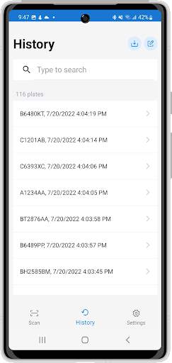 Mobile LPR screenshot 4