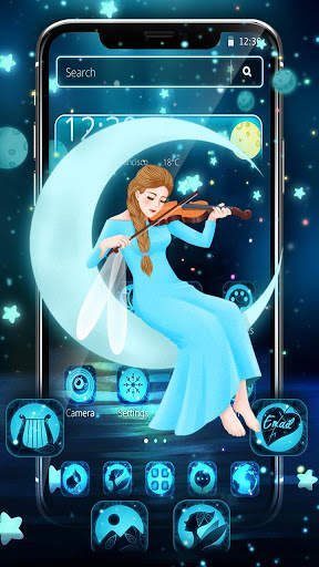 Beauty Moon Night Girl Theme🌙 screenshot 1