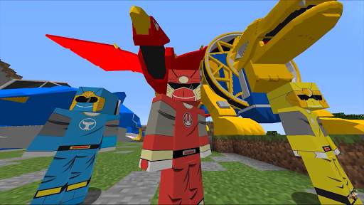 Mod Power's Rangers for Minecraft - Dino Skin screenshot 4