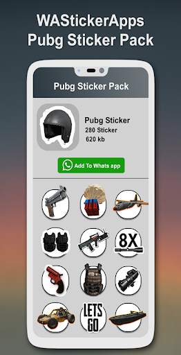 PUBG Stickers for WhatsApp - WA PUBG Stickers Pack screenshot 2