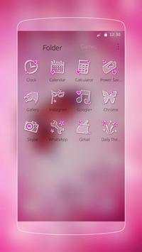 Pink butterfly launcher screenshot 3