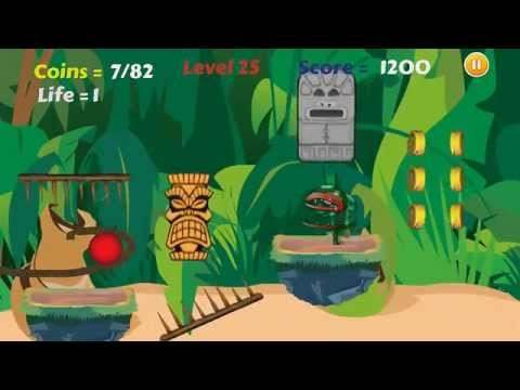 Jungle Ball Lite: Tilt & Draw screenshot 1