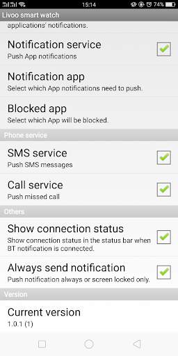 Livoo smart watch screenshot 2