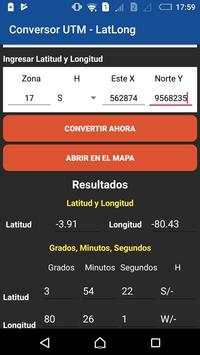 Conversor UTM - Lat/Long screenshot 4