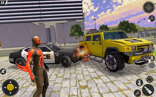Spider Rope Hero Gangster: Crime City Simulator 3D स्क्रीनशॉट 9